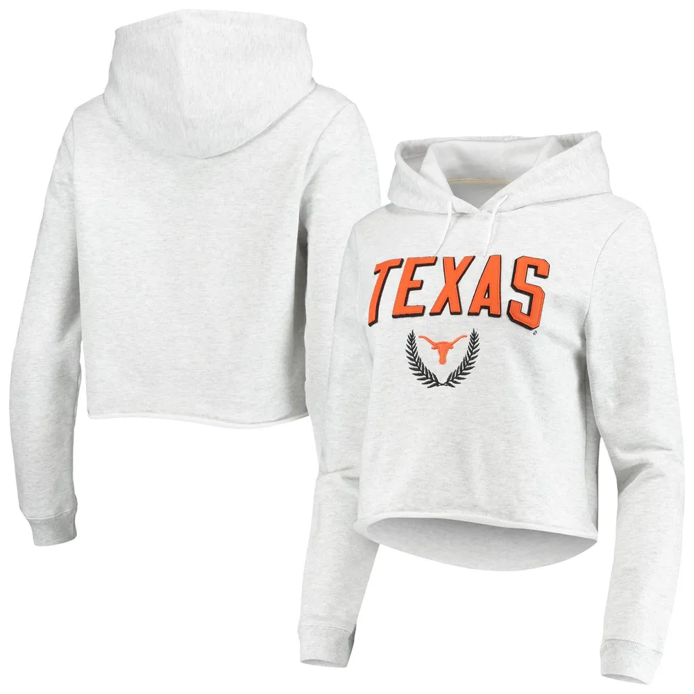 League Collegiate Wear Texas 1636 Cropped Pullover Hoodie - Women's