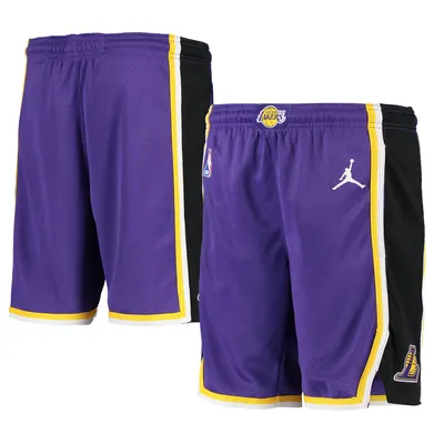 Los Angeles Lakers Nike 2020/21 City Edition Swingman Shorts - White