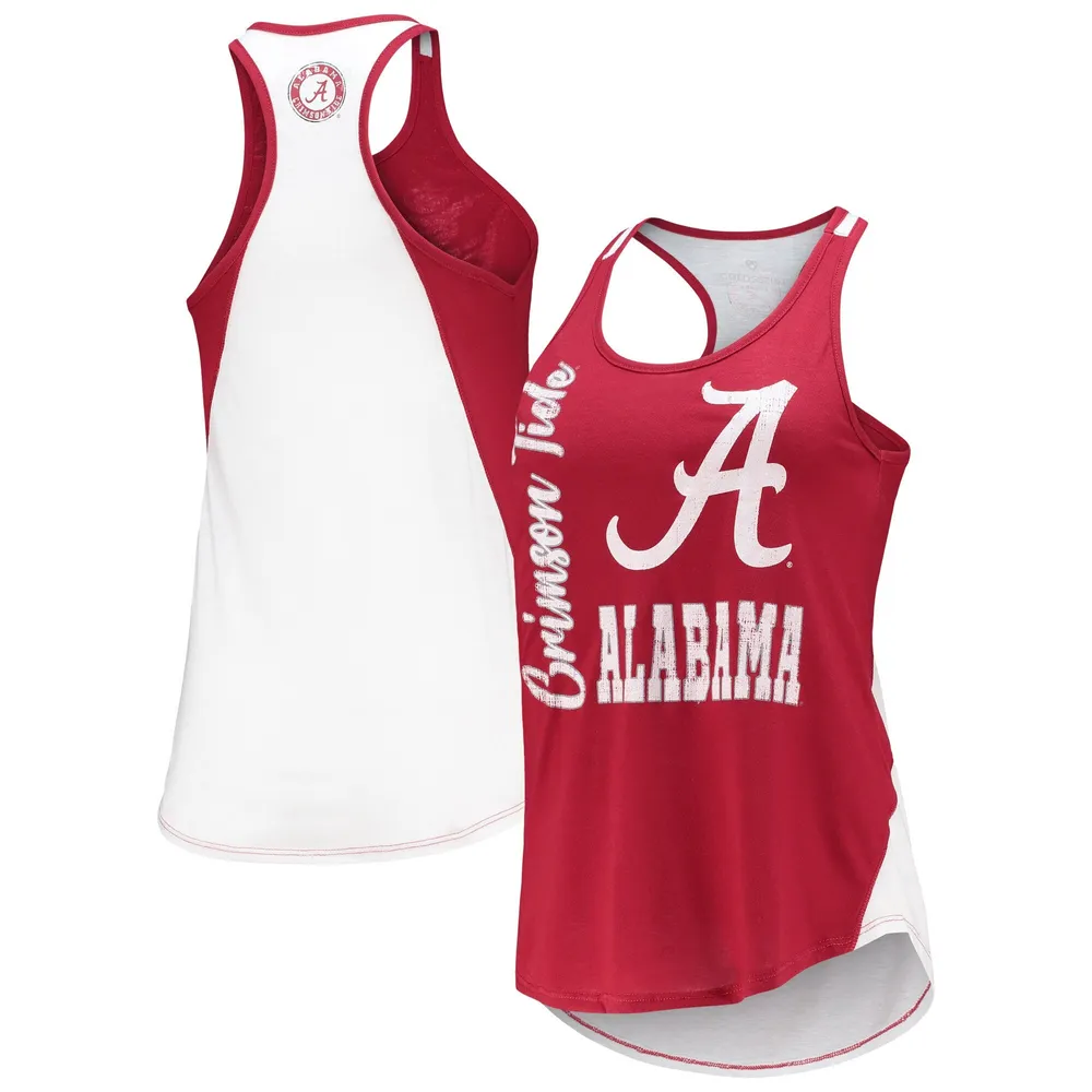 Colosseum Alabama George Glass 2-Hit Racerback Tank Top - Women's