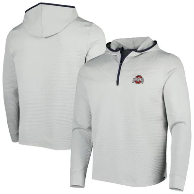 Southern Tide Ohio State Scuttle Quarter-Zip Hoodie - Men's