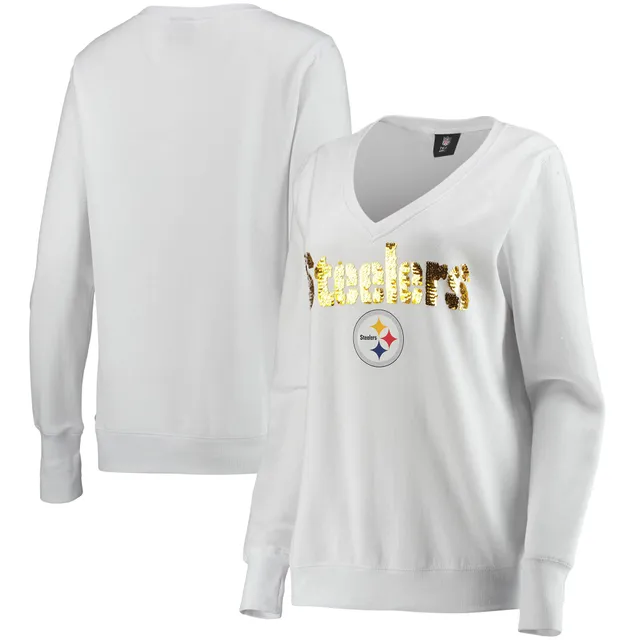 Buffalo Bills Antigua Women's Victory Crewneck Pullover Sweatshirt - White