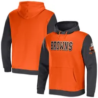 NFL x Darius Rucker Collection by Fanatics Browns Colorblock Pullover Hoodie - Men's