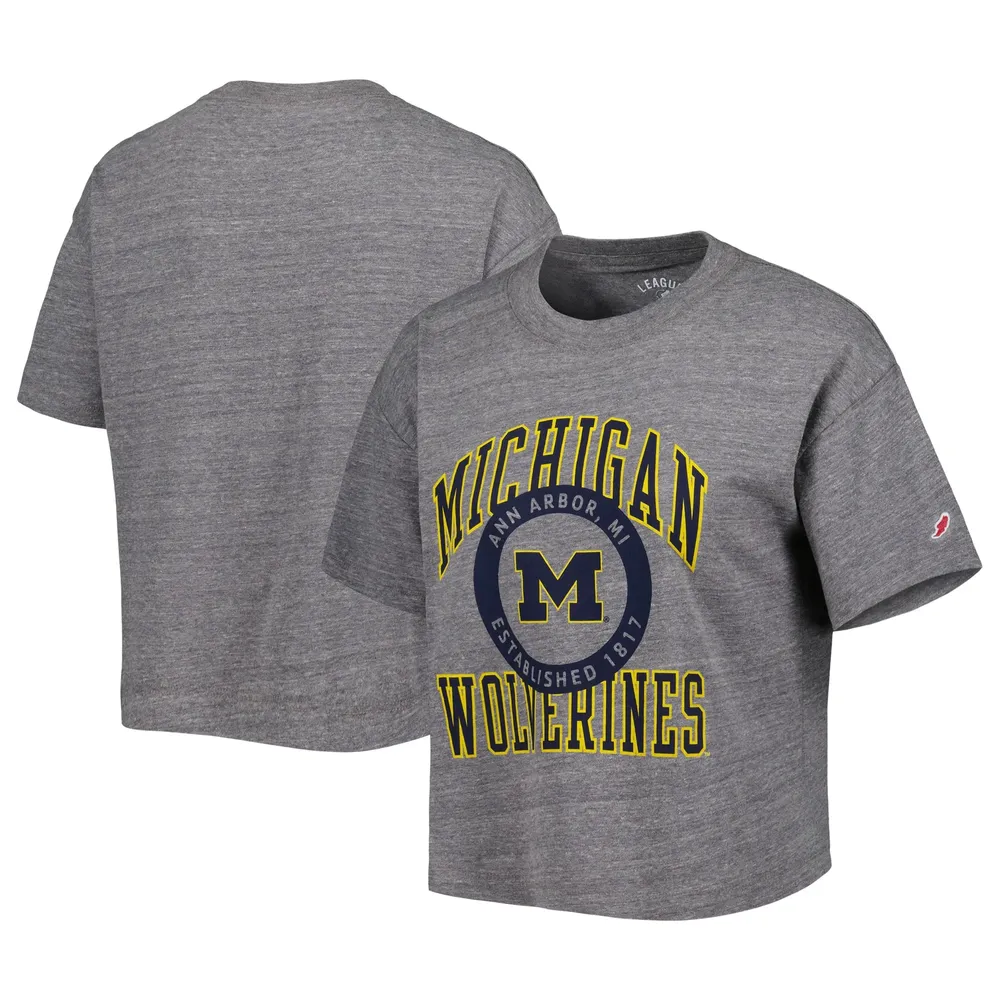 League Collegiate Wear Michigan Intramural Midi Seal T-Shirt - Women's