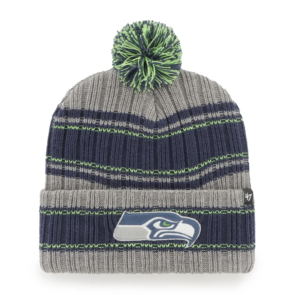 Men's '47 Gray Seattle Seahawks Striped Bucket Hat