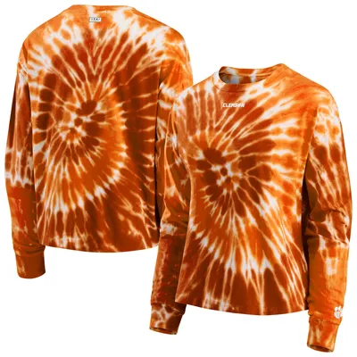 WEAR by Erin Andrews Clemson Team Tie-Dye Long Sleeve T-Shirt - Women's