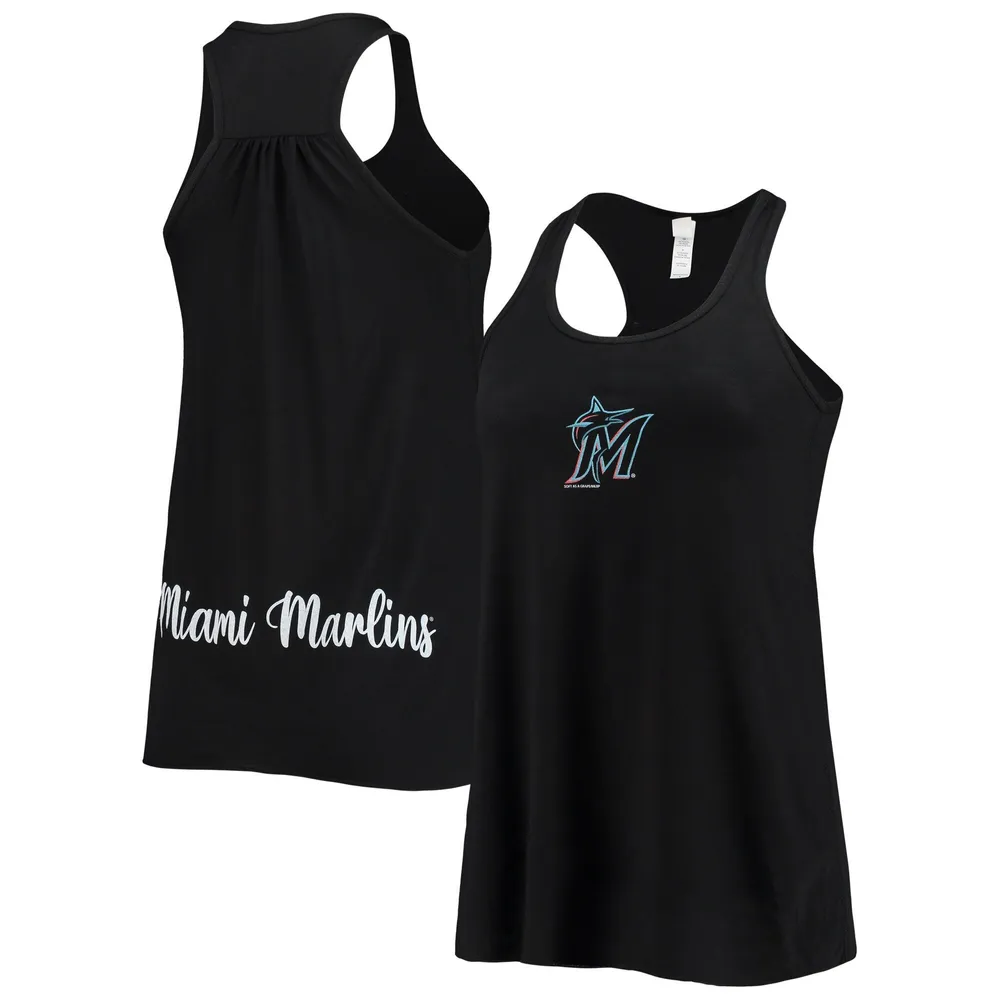 Soft as a Grape Marlins Front & Back Tank Top - Women's