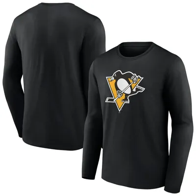 Fanatics Penguins Team Primary Logo Long Sleeve T-Shirt - Men's