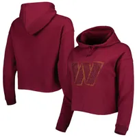 Cuce Commanders Crystal Logo Cropped Pullover Hoodie - Women's