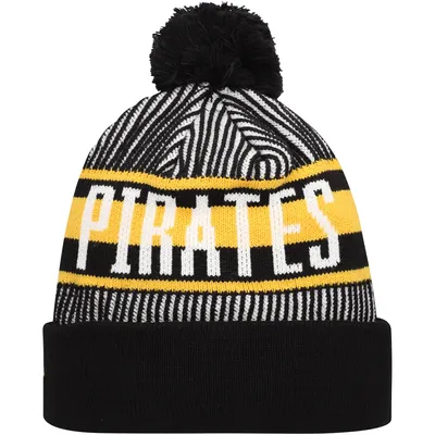 New Era Pirates Striped Knit Hat - Men's