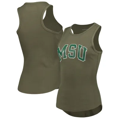 Boxercraft Michigan State Olive Adrienne Tank Top - Women's