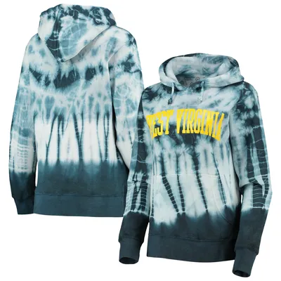 Pressbox West Virginia Campus Tie-Dye Pullover Hoodie - Women's