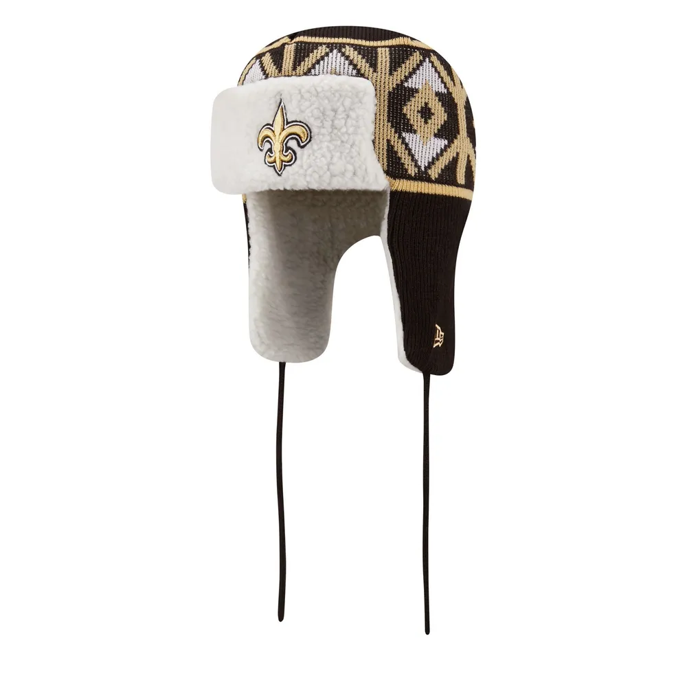 New Era Saints Knit Trapper Hat - Men's