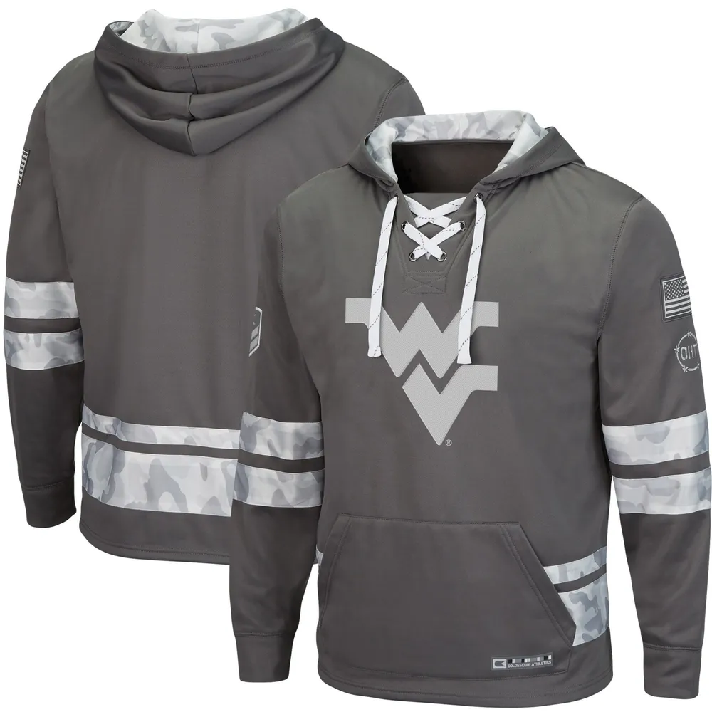 Colosseum West Virginia OHT Lace-Up Pullover Hoodie - Men's