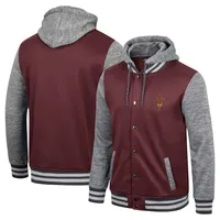 Colosseum Arizona State Robinson Hoodie Full-Snap Jacket - Men's