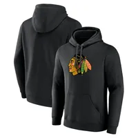 Fanatics Blackhawks Primary Logo Pullover Hoodie - Men's