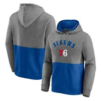 Fanatics 76ers Block Party Applique Pullover Hoodie - Men's