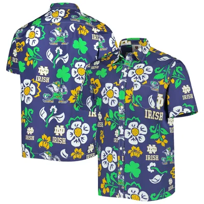 Wes & Willy Notre Dame Floral Button-Up Shirt - Men's