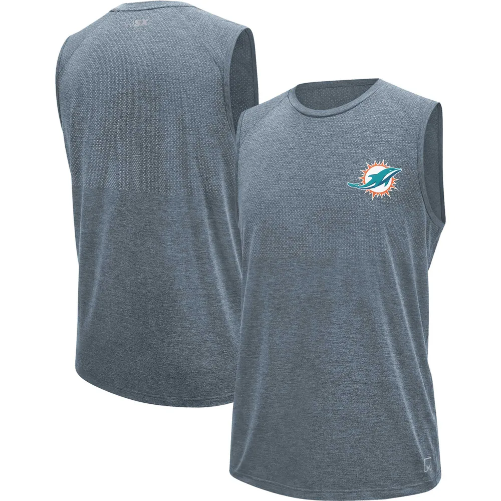 Men's Miami Dolphins MSX by Michael Strahan Gray Warm Up