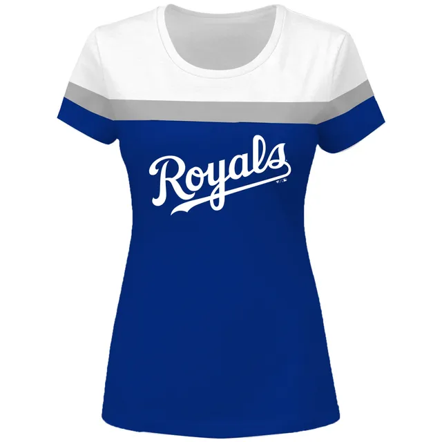 Lids Kansas City Royals Tiny Turnip Women's Triple Scoop T-Shirt - White