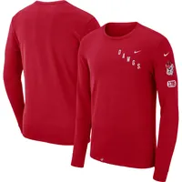 Nike Georgia Repeat Logo 2-Hit Long Sleeve T-Shirt - Men's