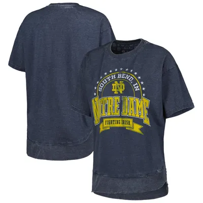 Pressbox Notre Dame Vintage Wash Captain Poncho T-Shirt - Women's