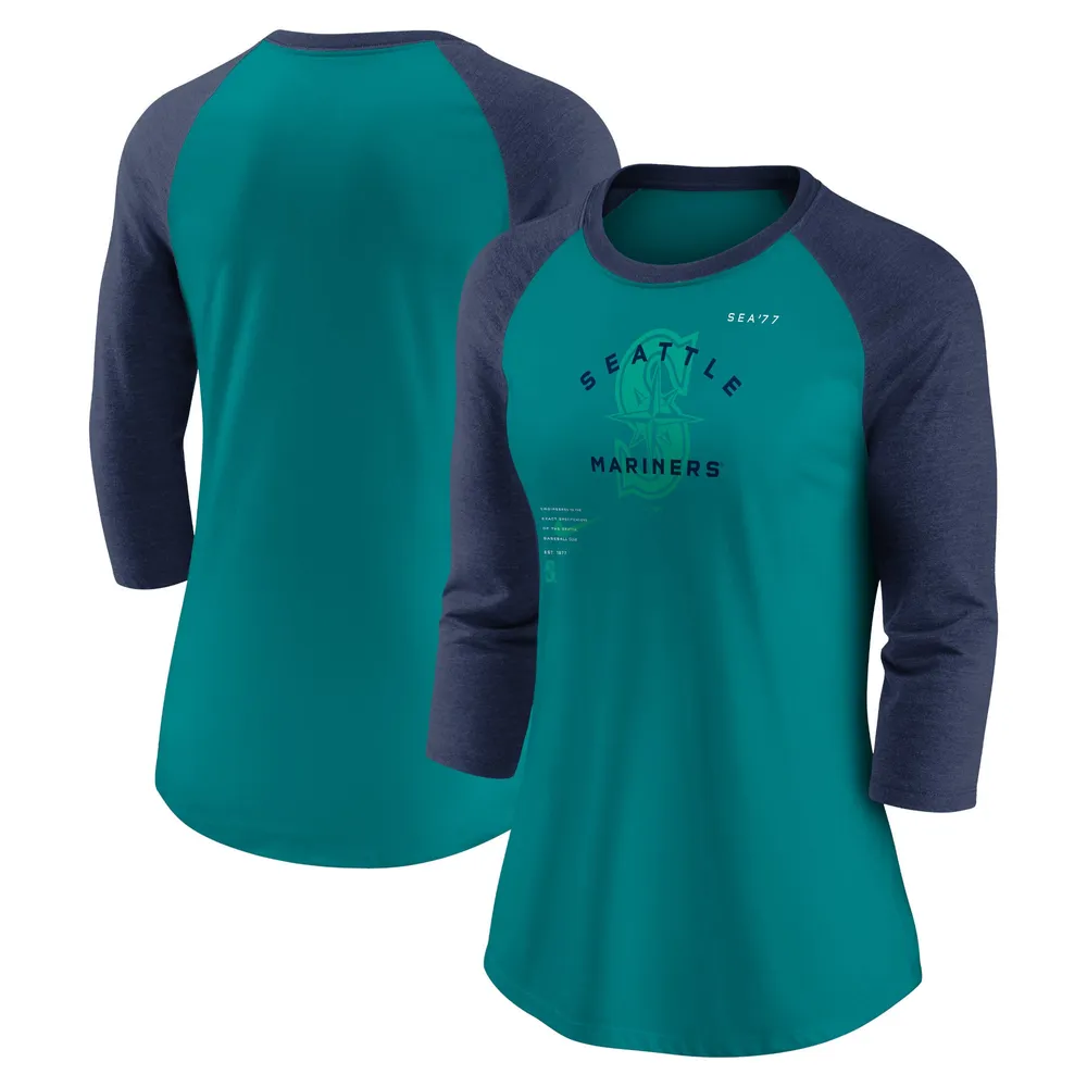 Nike Mariners Next Up Raglan 3/4-Sleeve T-Shirt - Women's