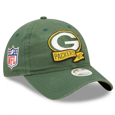 Green Bay Packers New Era 2021 Salute To Service Trucker 9TWENTY Adjustable  Hat - Black