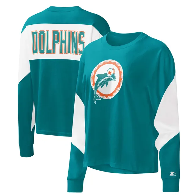 Lids Miami Dolphins Pro Standard Women's Cropped Boxy T-Shirt - Pink