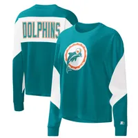 Starter Dolphins Insight Crop Long Sleeve T-Shirt - Women's