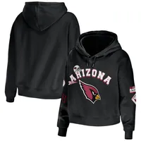 WEAR by Erin Andrews Cardinals Modest Cropped Pullover Hoodie - Women's