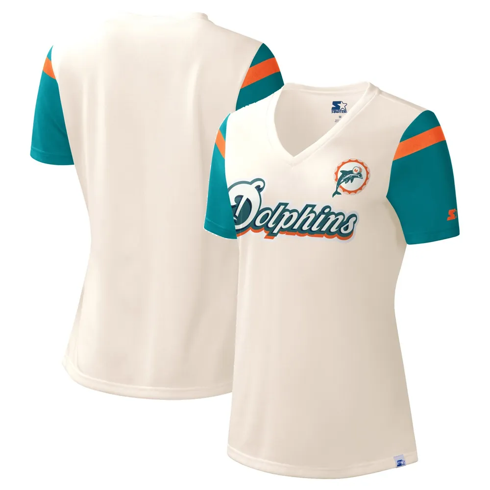 Lids Miami Dolphins Fanatics Branded Women's Plus Throwback Notch