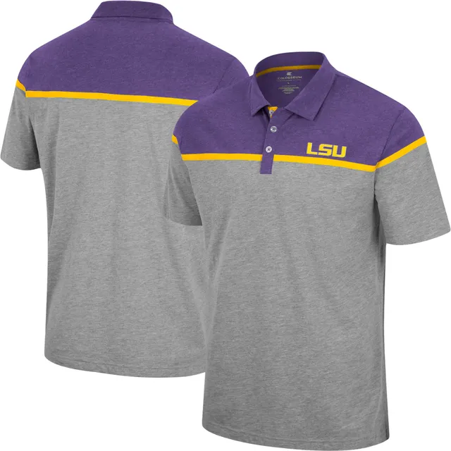 Men's Purple LSU Tigers Split Tonal Long Sleeve T-Shirt Size: Large