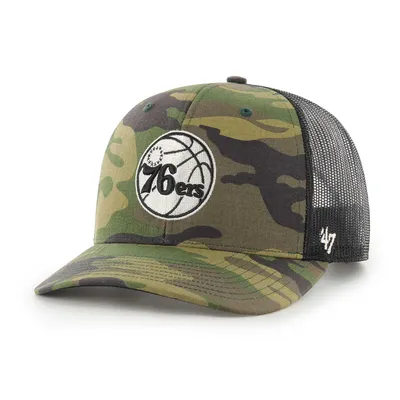 47 Brand 76ers Trucker Snapback Hat - Men's