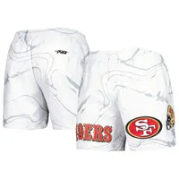 Pro Standard 49ers Allover Marble Print Shorts - Men's