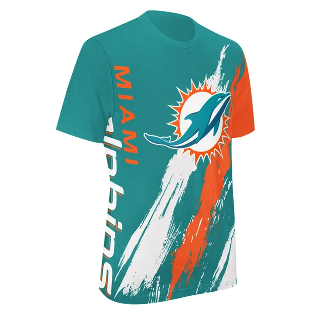 Miami Dolphins Starter Prime Time Logo T-Shirt - Heathered Gray