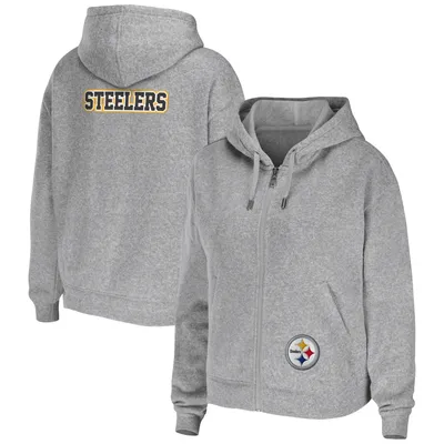 Nike / Women's Pittsburgh Steelers Gym Vintage Club Full-Zip Hoodie