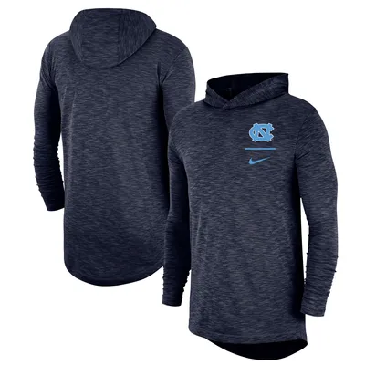 Nike North Carolina Slub Long Sleeve Hoodie T-Shirt - Men's