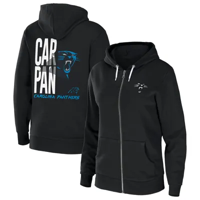 WEAR by Erin Andrews Panthers Sponge Fleece Full-Zip Hoodie - Women's