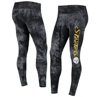 Concepts Sport Steelers Burst Tie Dye Leggings - Women's