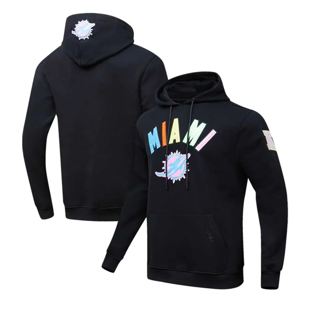 Pro Standard Dolphins Neon Graphic Pullover Hoodie - Men's