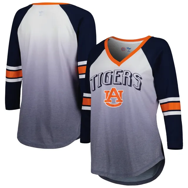 Detroit Tigers Touch Women's Ultimate Fan 3/4-Sleeve Raglan V-Neck T-Shirt  - Navy