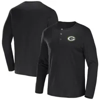 NFL x Darius Rucker Collection by Fanatics Packers Slub Jersey Henley Long Sleeve T-Shirt - Men's