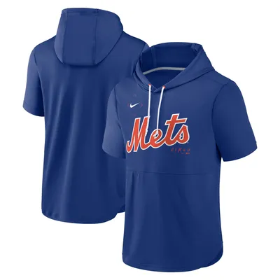 Nike Mets Springer Short Sleeve Team Pullover Hoodie - Men's