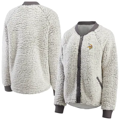 WEAR by Erin Andrews Vikings Sherpa Bomber Jacket - Women's