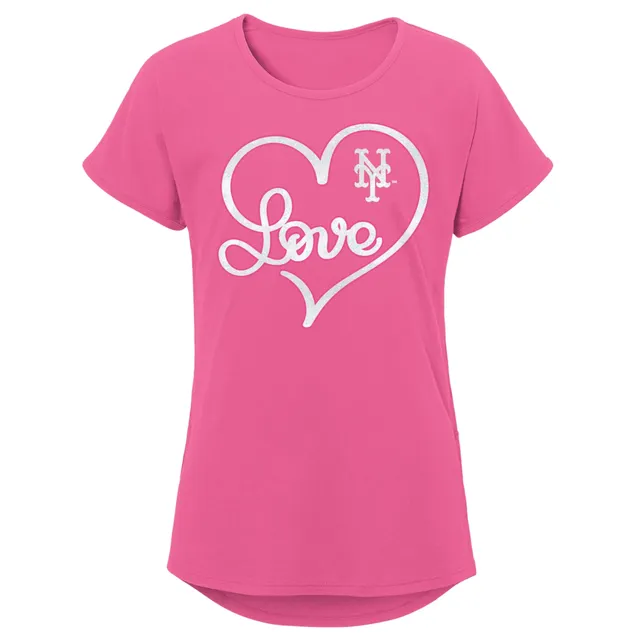 Toronto Blue Jays Tiny Turnip Girls Toddler Smores Fringe T-Shirt