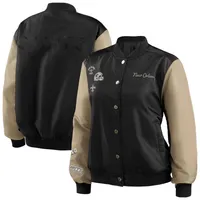 WEAR by Erin Andrews Saints Bomber Full-Snap Jacket - Women's