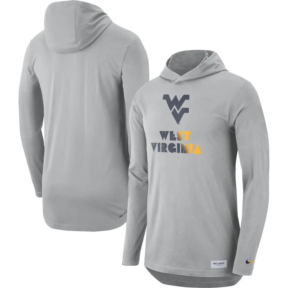 Nike West Virginia Campus Hoodie Long Sleeve T-Shirt - Men's