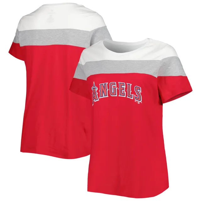 Lids Los Angeles Angels Tiny Turnip Women's Heart Banner T-Shirt