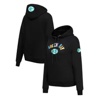 Pro Standard Packers Neon Fleece Pullover Hoodie - Women's