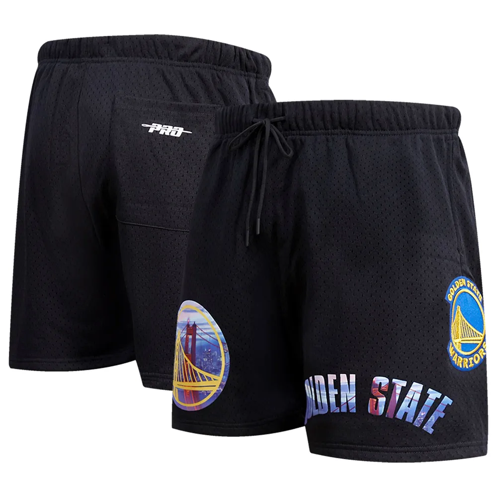 Pro Standard Warriors City Scape Mesh Shorts - Men's